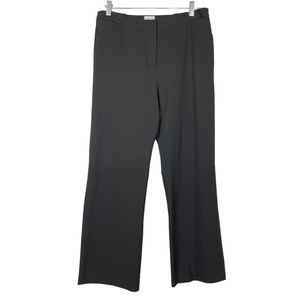 Chico’s Pants 2 Womens 12 Large Black Flat Front Rayon Stretch Front Pockets